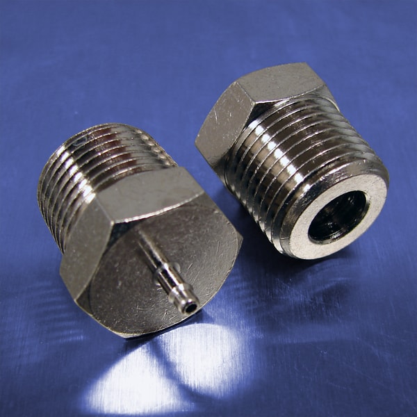 5/64 Tube Id Barb Straight Connectors (3/8 NPT) Pneumadyne