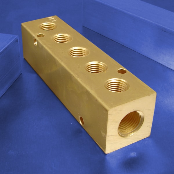 5Station Brass Manifolds Pneumadyne