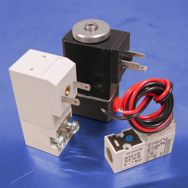 24Volt DC Low Wattage Solenoid Valves (3Way) Pneumadyne