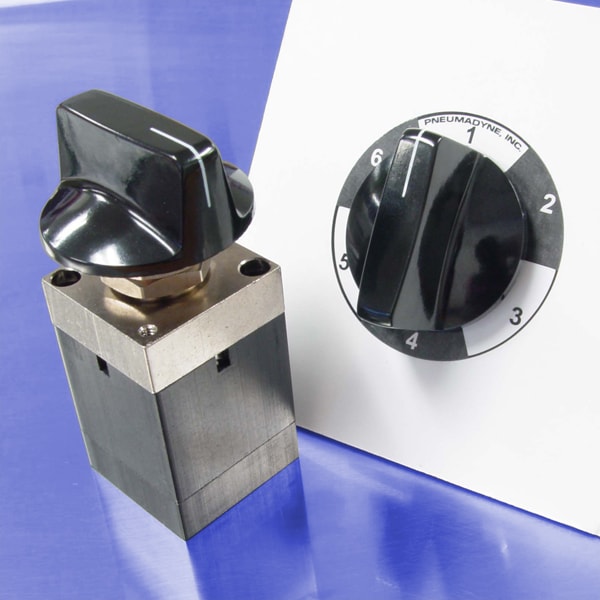 6Position Selector Valves Pneumadyne