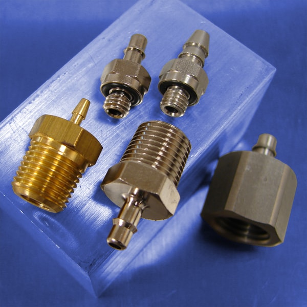 Thread to Barb Straight Connectors Pneumadyne