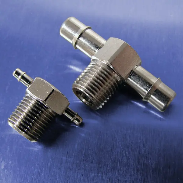 1/8 NPT Thread to Barb Tee Fittings