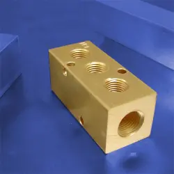 3-Station Brass Pneumatic Manifolds | Brass 3-Station Manifolds