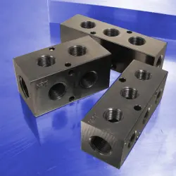 Pneumatic Manifolds with 90° Output Ports & 1.5” Spacing