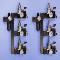 Liquid pneumatic pump circuit