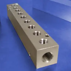 9-Station Stainless Steel Pneumatic Manifolds