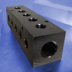 5-Station 90-Degree Output Port Pneumatic Manifolds