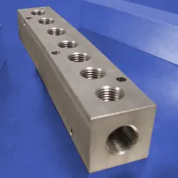7-Station Stainless Steel Pneumatic Manifolds