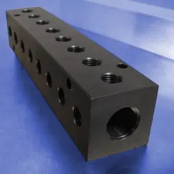8-Station 90-Degree Output Port Pneumatic Manifolds