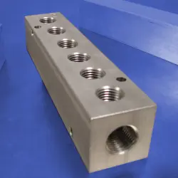 6-Station Stainless Steel Pneumatic Manifolds