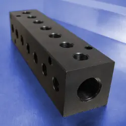 7-Station 90-Degree Output Port Pneumatic Manifolds