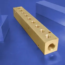9-Station Brass Pneumatic Manifolds | Brass 9-Station Manifolds