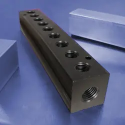 9-Station Aluminum Pneumatic Manifolds