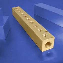10-Station Brass Pneumatic Manifolds | Brass 10-Station Manifolds