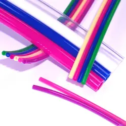 1/8 OD x 1/16 ID | Multi-Colored Ribbon Polyurethane Tubing | Pneumadyne